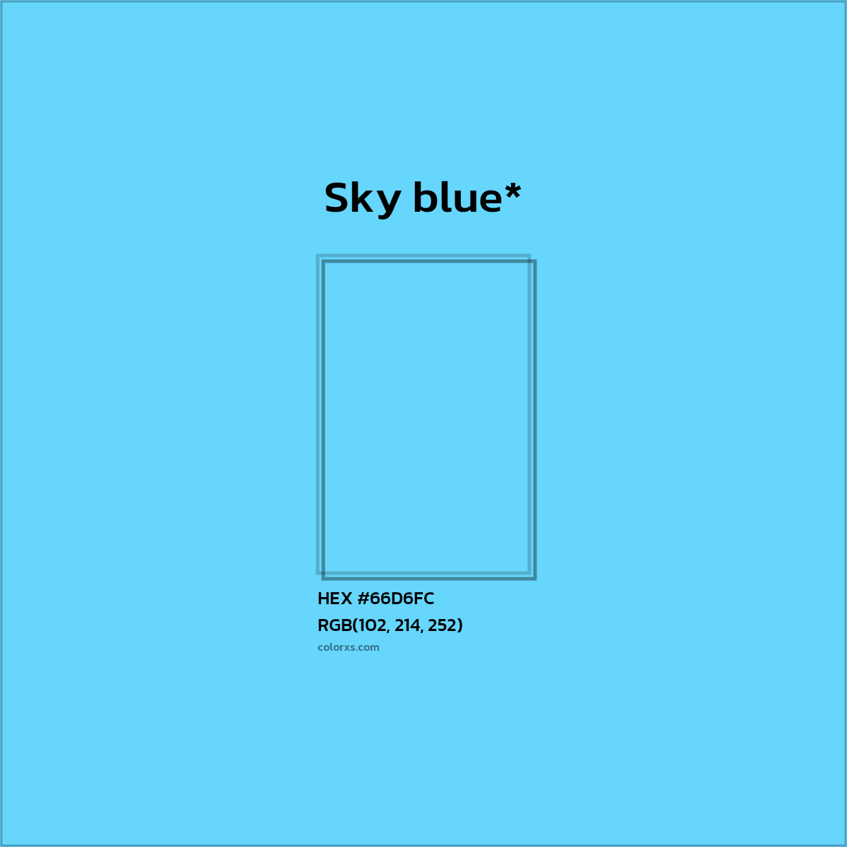 HEX #66D6FC Color Name, Color Code, Palettes, Similar Paints, Images