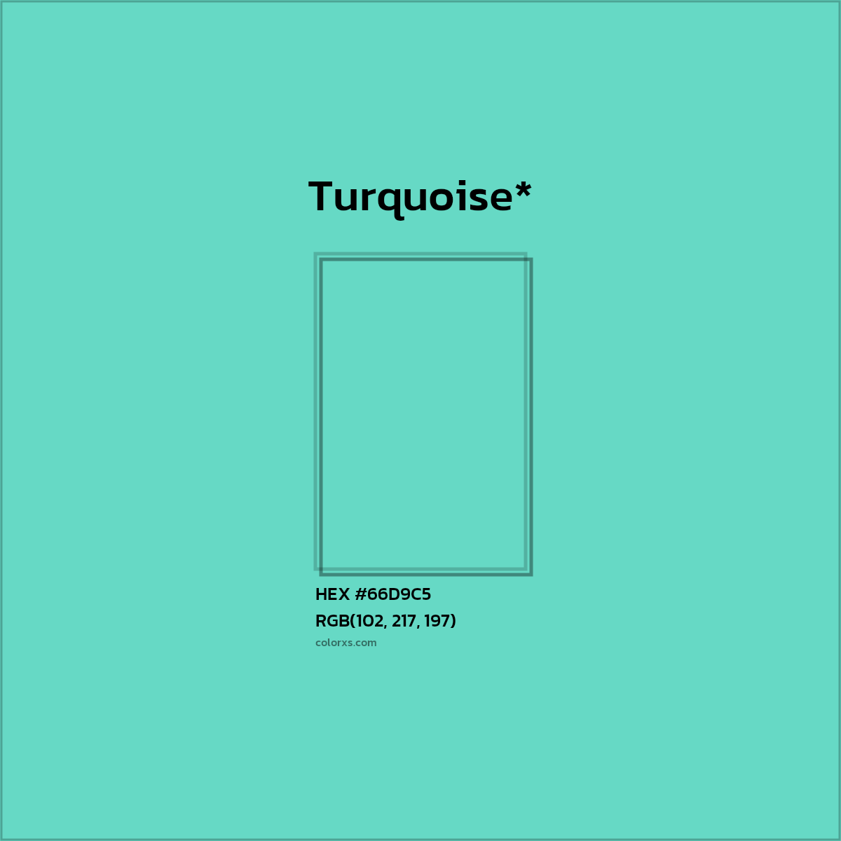 HEX #66D9C5 Color Name, Color Code, Palettes, Similar Paints, Images