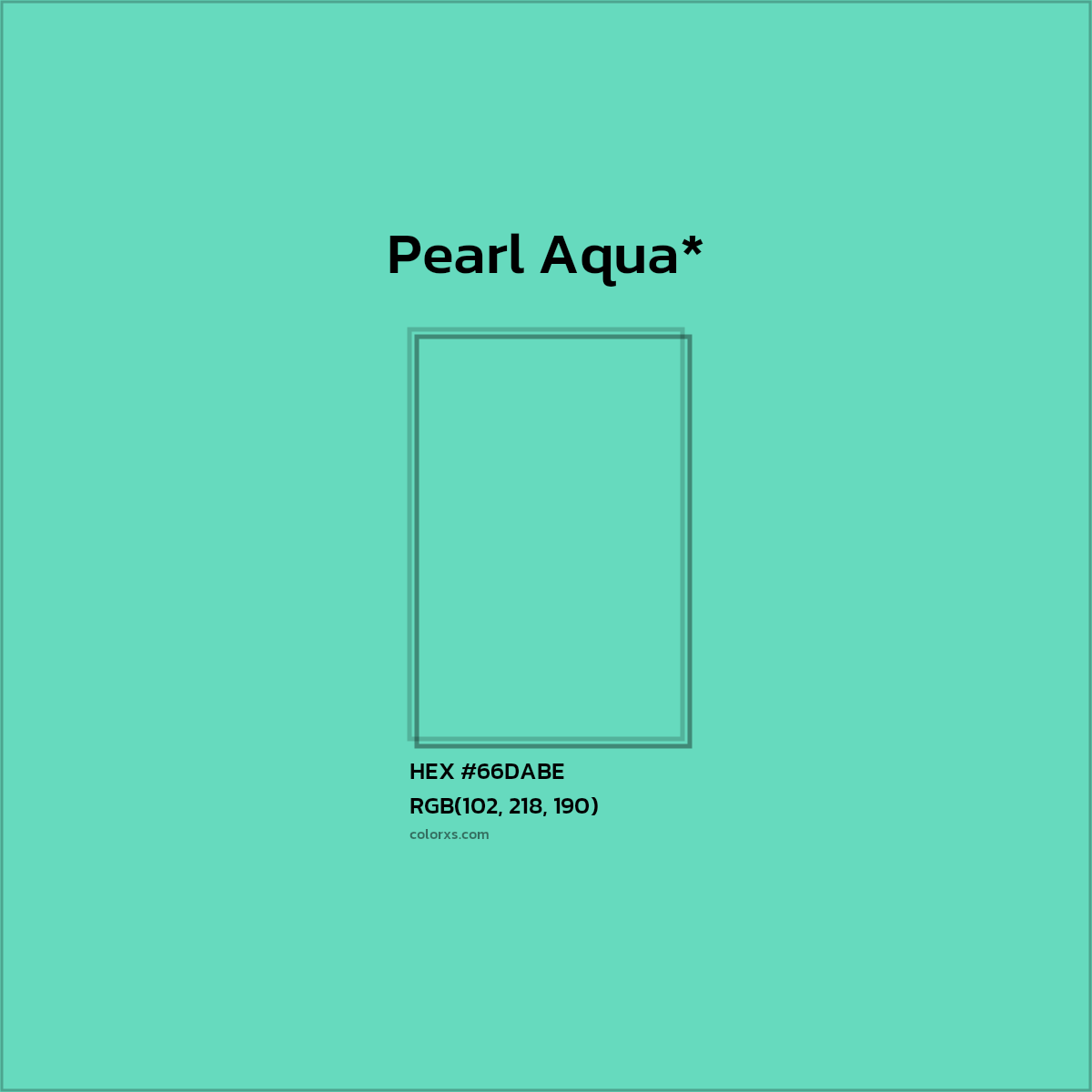 HEX #66DABE Color Name, Color Code, Palettes, Similar Paints, Images