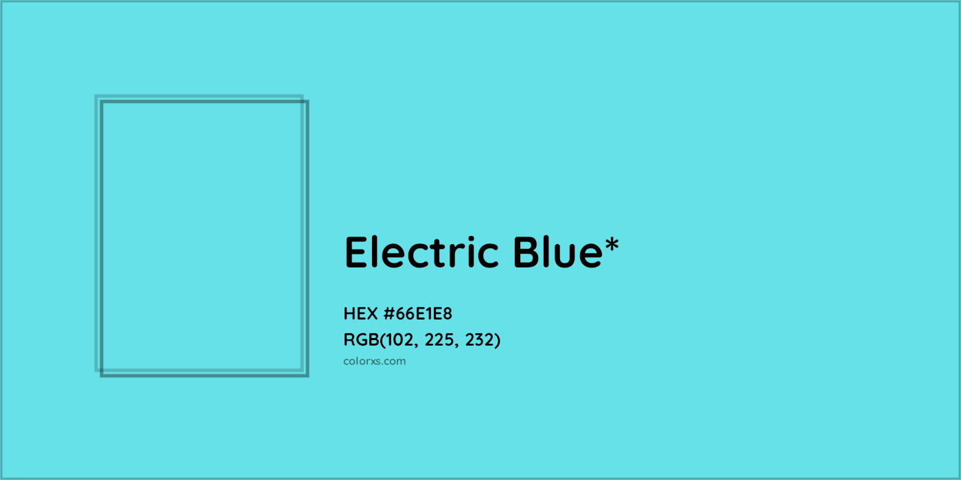 HEX #66E1E8 Color Name, Color Code, Palettes, Similar Paints, Images