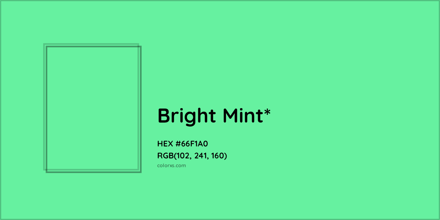 HEX #66F1A0 Color Name, Color Code, Palettes, Similar Paints, Images