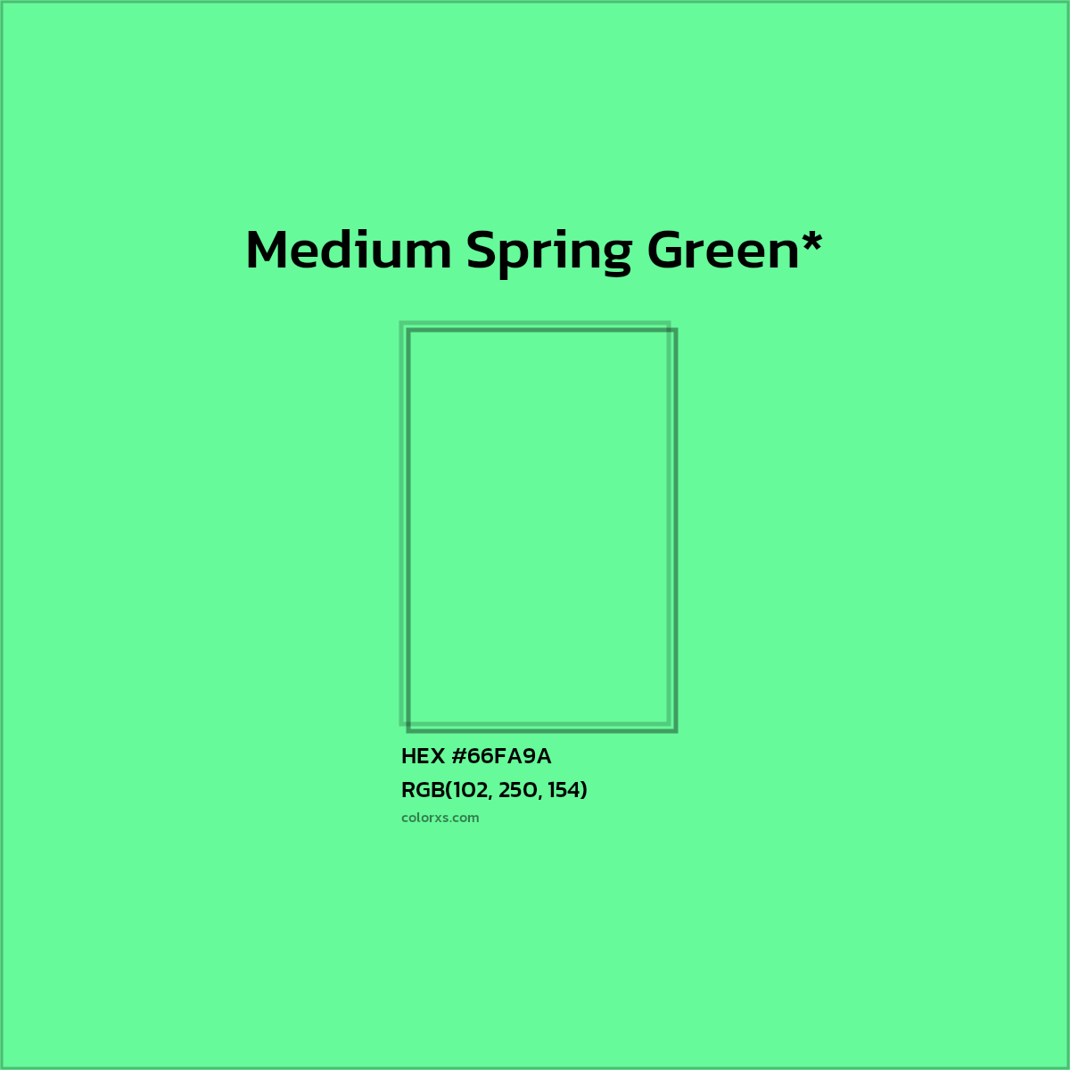 HEX #66FA9A Color Name, Color Code, Palettes, Similar Paints, Images
