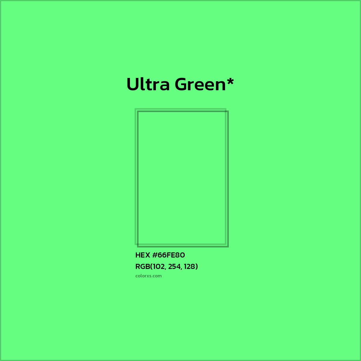 HEX #66FE80 Color Name, Color Code, Palettes, Similar Paints, Images