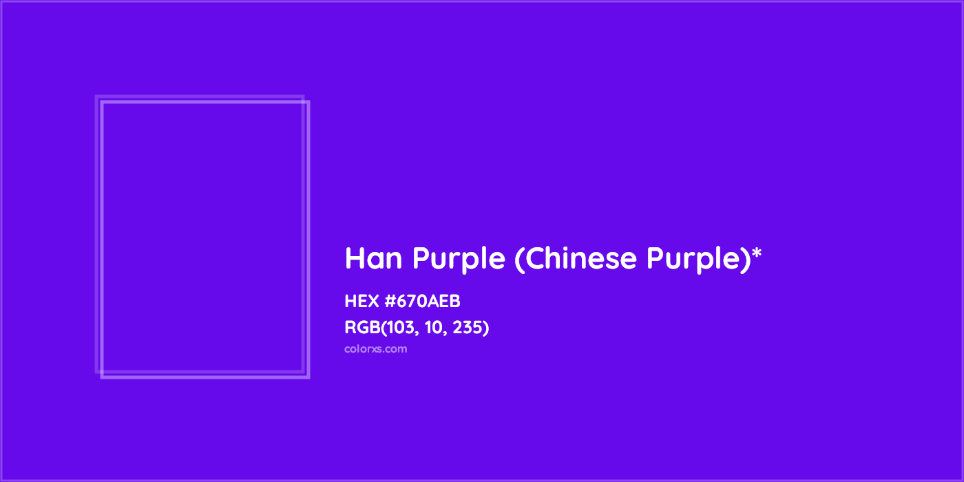 HEX #670AEB Color Name, Color Code, Palettes, Similar Paints, Images