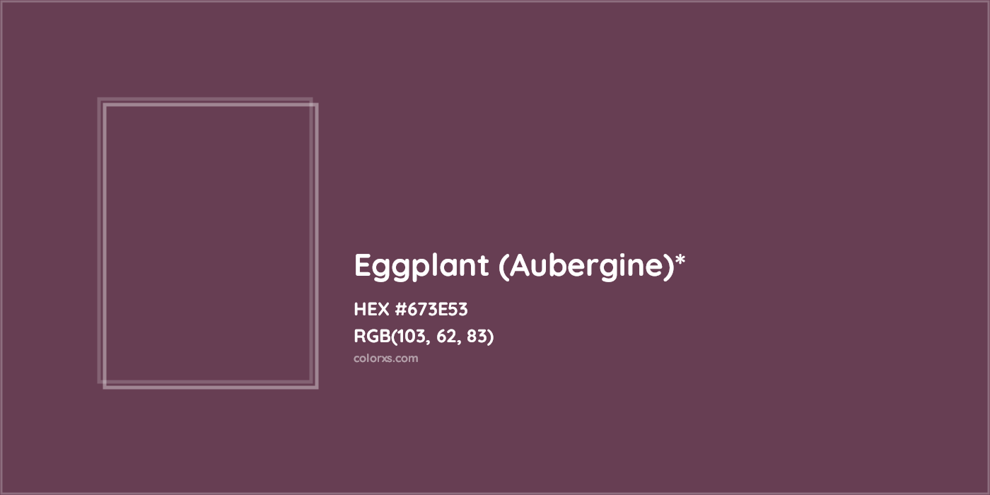 HEX #673E53 Color Name, Color Code, Palettes, Similar Paints, Images