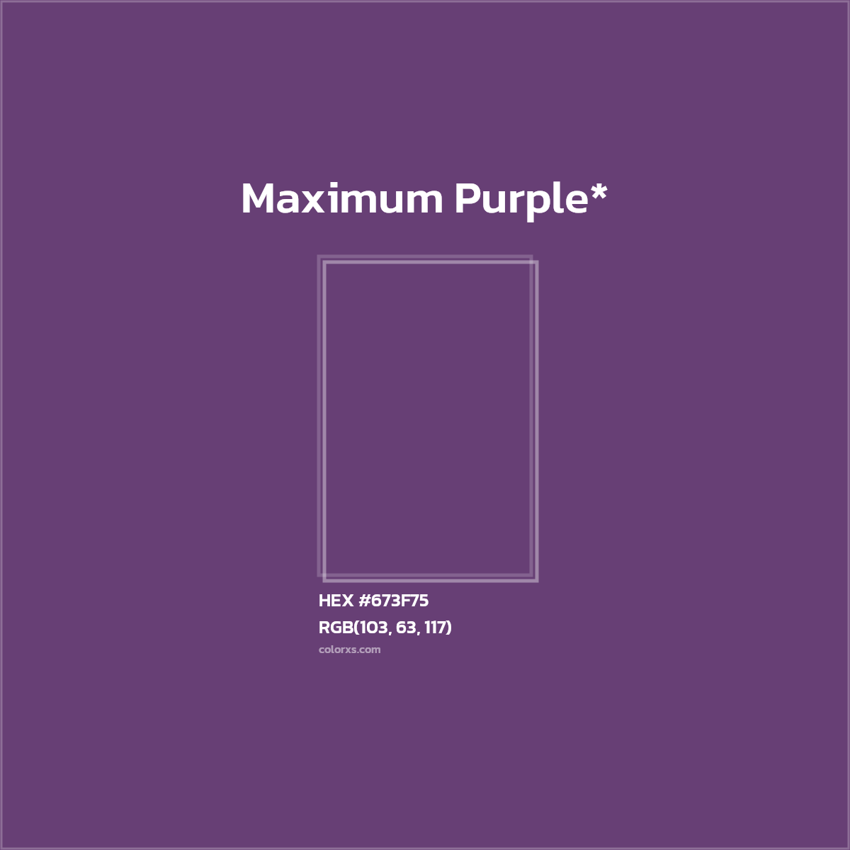 HEX #673F75 Color Name, Color Code, Palettes, Similar Paints, Images