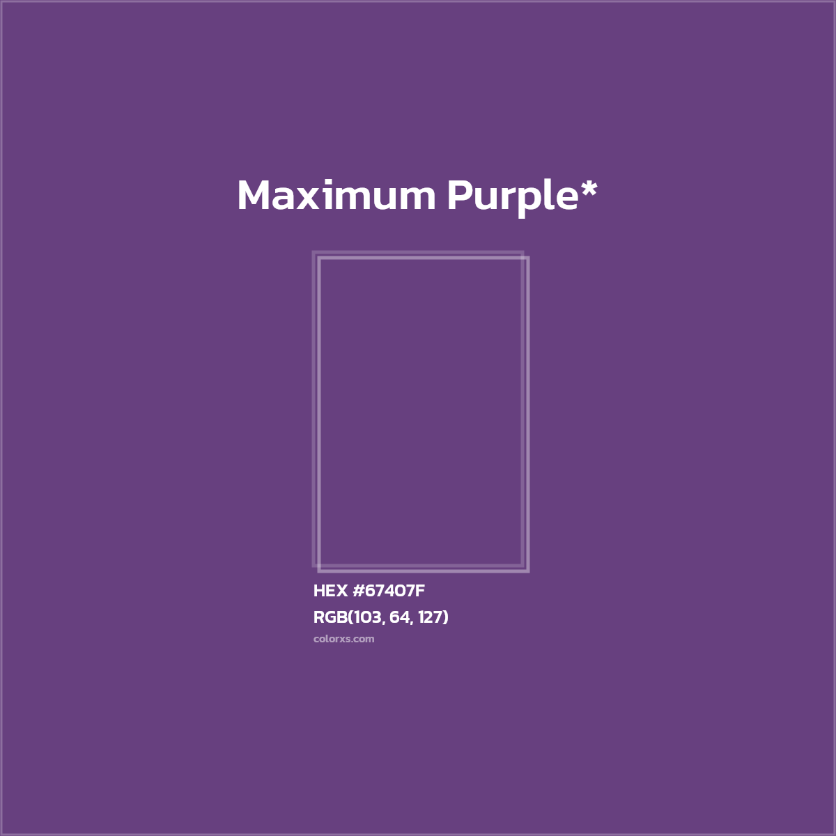 HEX #67407F Color Name, Color Code, Palettes, Similar Paints, Images