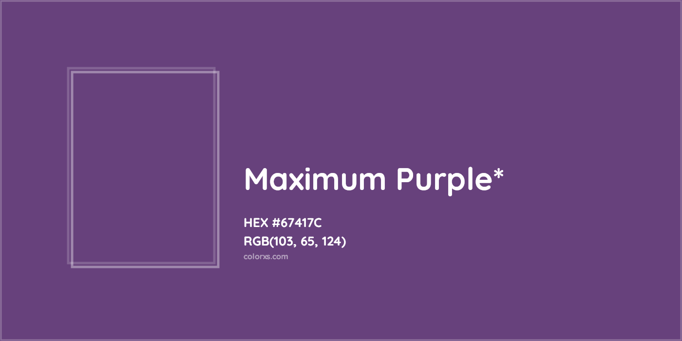 HEX #67417C Color Name, Color Code, Palettes, Similar Paints, Images