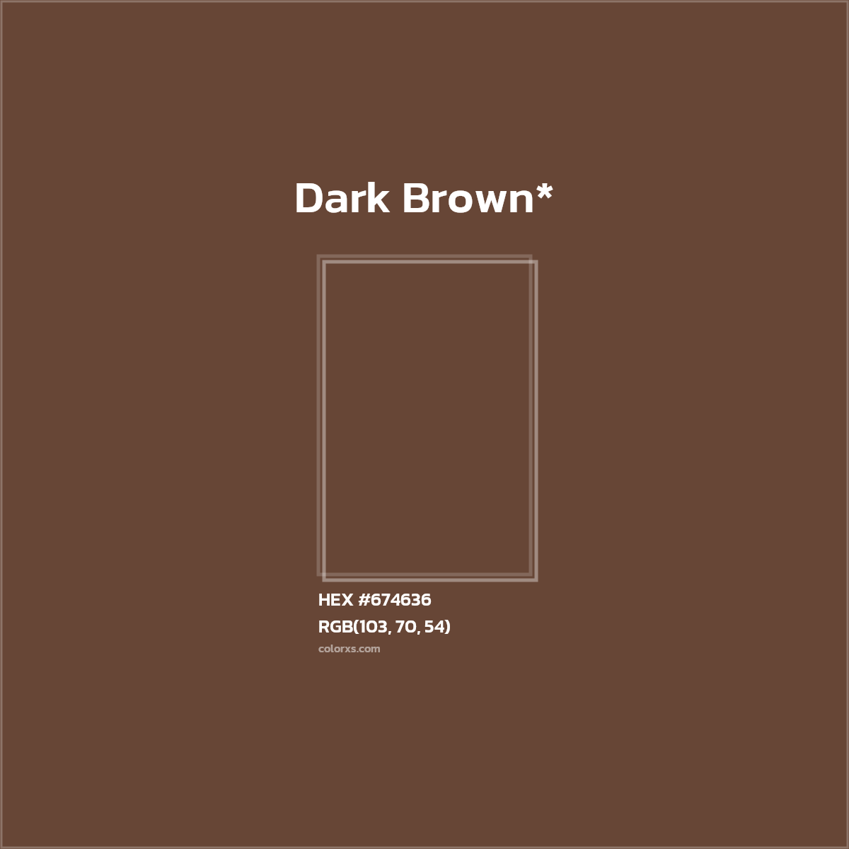 HEX #674636 Color Name, Color Code, Palettes, Similar Paints, Images