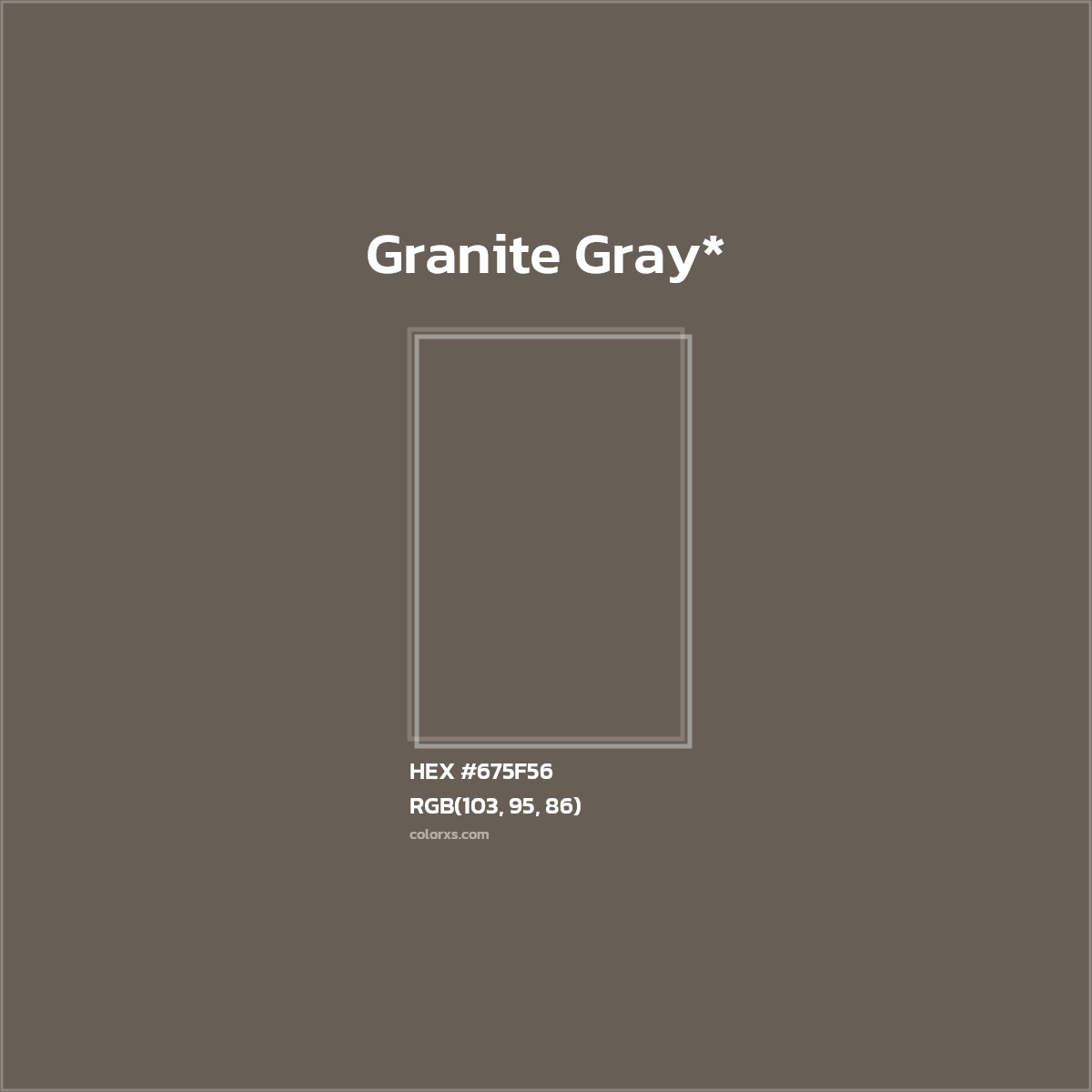 HEX #675F56 Color Name, Color Code, Palettes, Similar Paints, Images