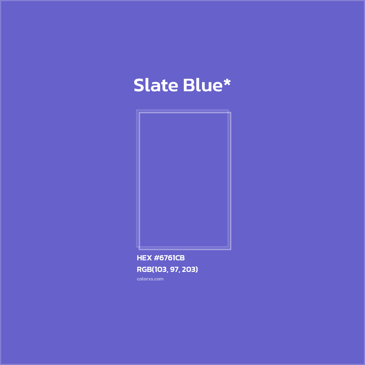 HEX #6761CB Color Name, Color Code, Palettes, Similar Paints, Images