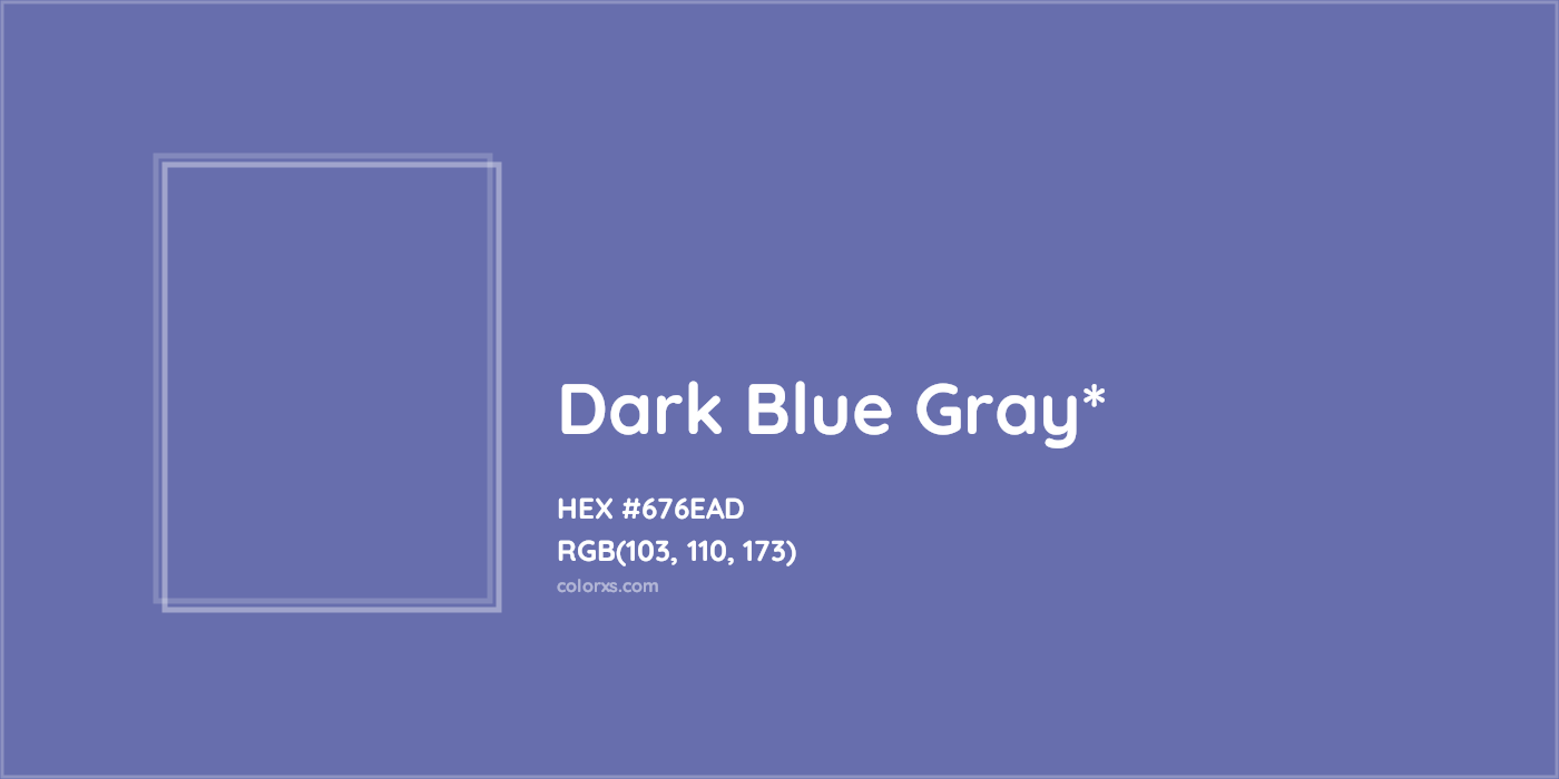 HEX #676EAD Color Name, Color Code, Palettes, Similar Paints, Images