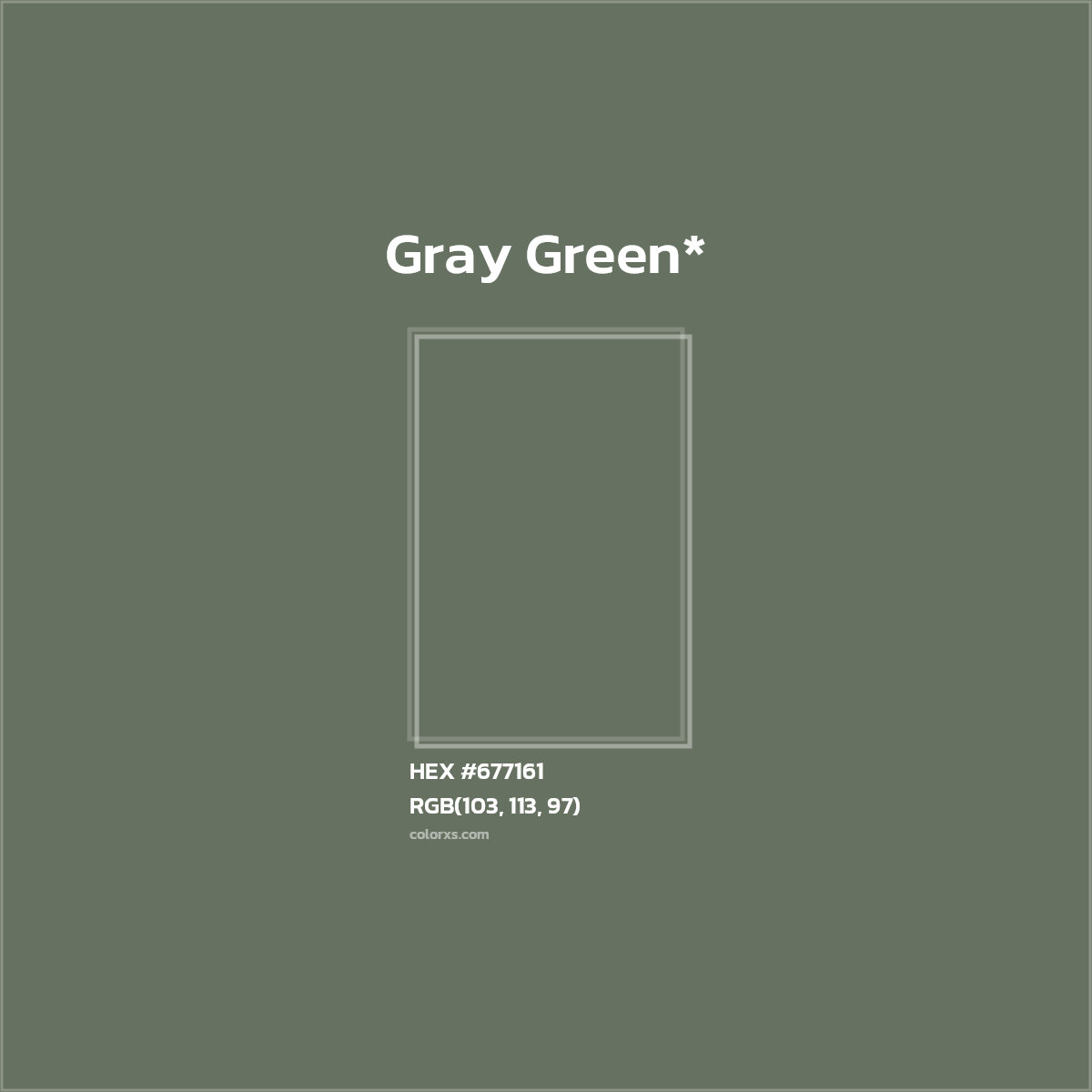 HEX #677161 Color Name, Color Code, Palettes, Similar Paints, Images