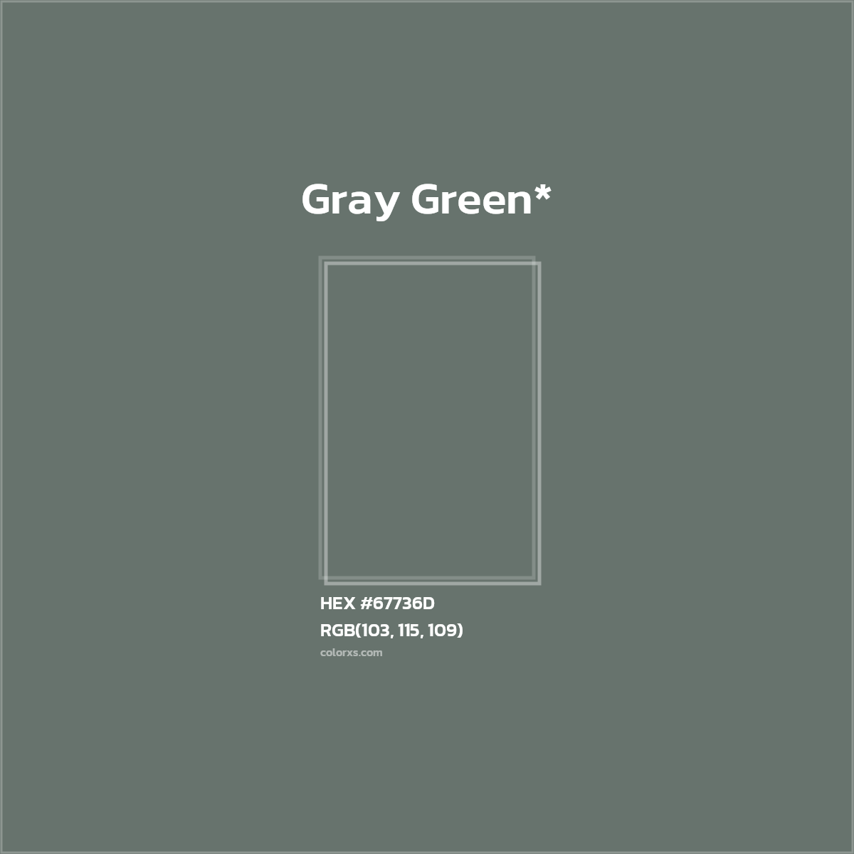 #67736D hex color. RGB, RYB, CMYK, HSL, HSV codes and color conversions. Matching color names, palettes, paints.