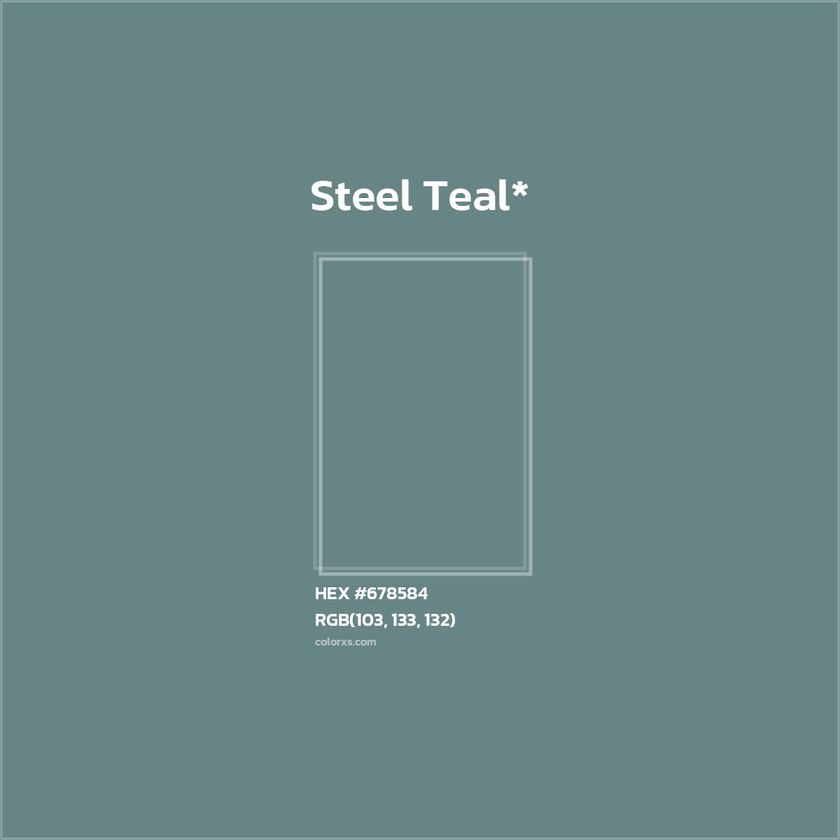HEX #678584 Color Name, Color Code, Palettes, Similar Paints, Images