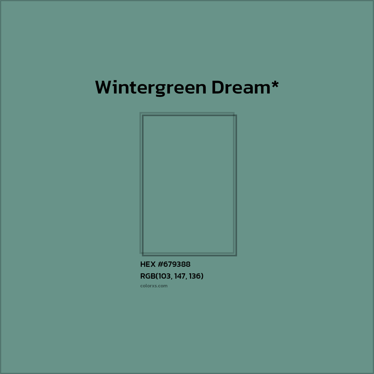 HEX #679388 Color Name, Color Code, Palettes, Similar Paints, Images