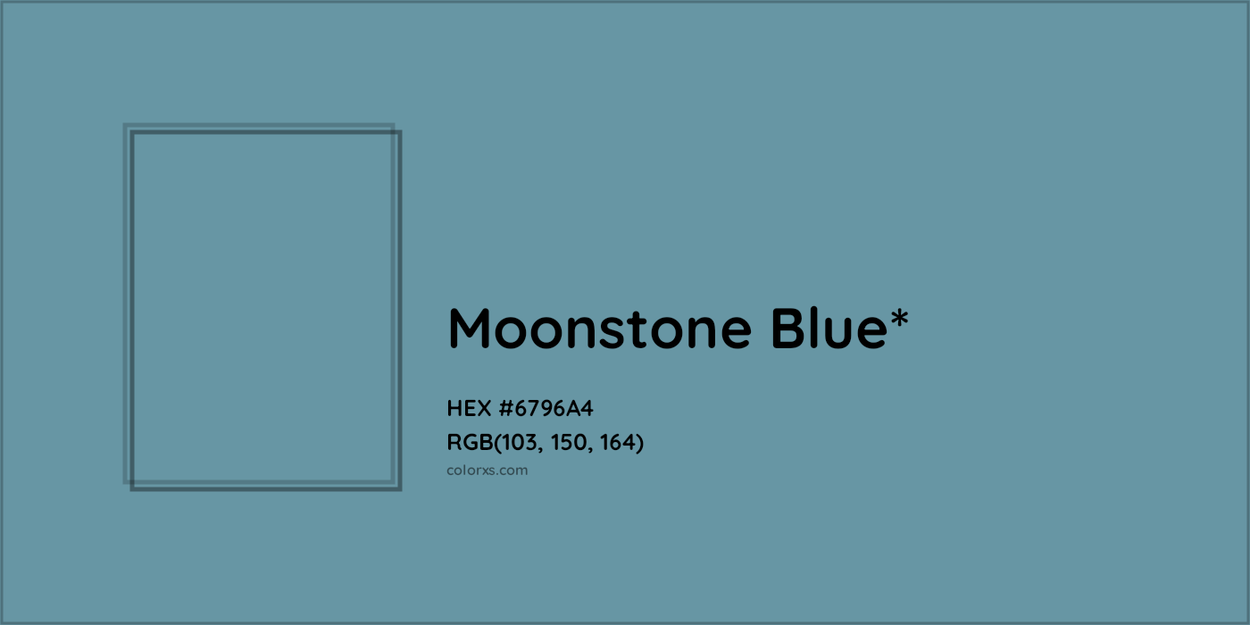 HEX #6796A4 Color Name, Color Code, Palettes, Similar Paints, Images