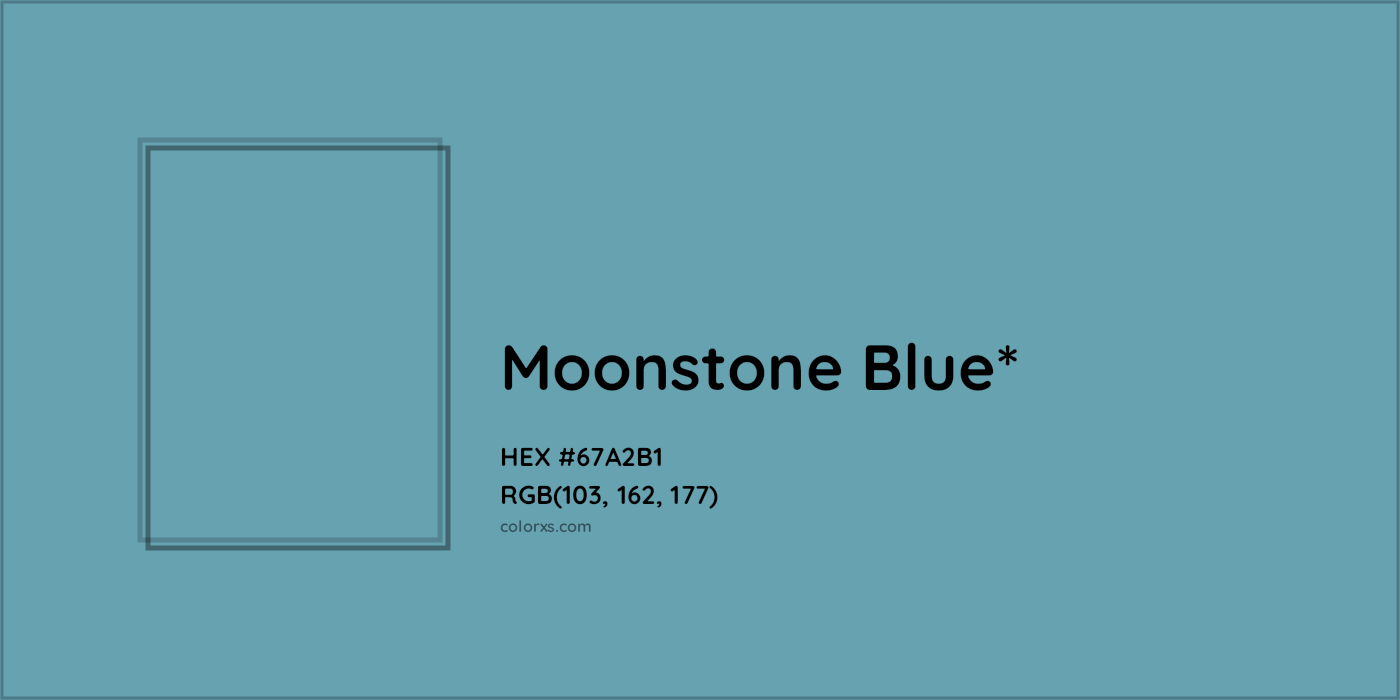 HEX #67A2B1 Color Name, Color Code, Palettes, Similar Paints, Images