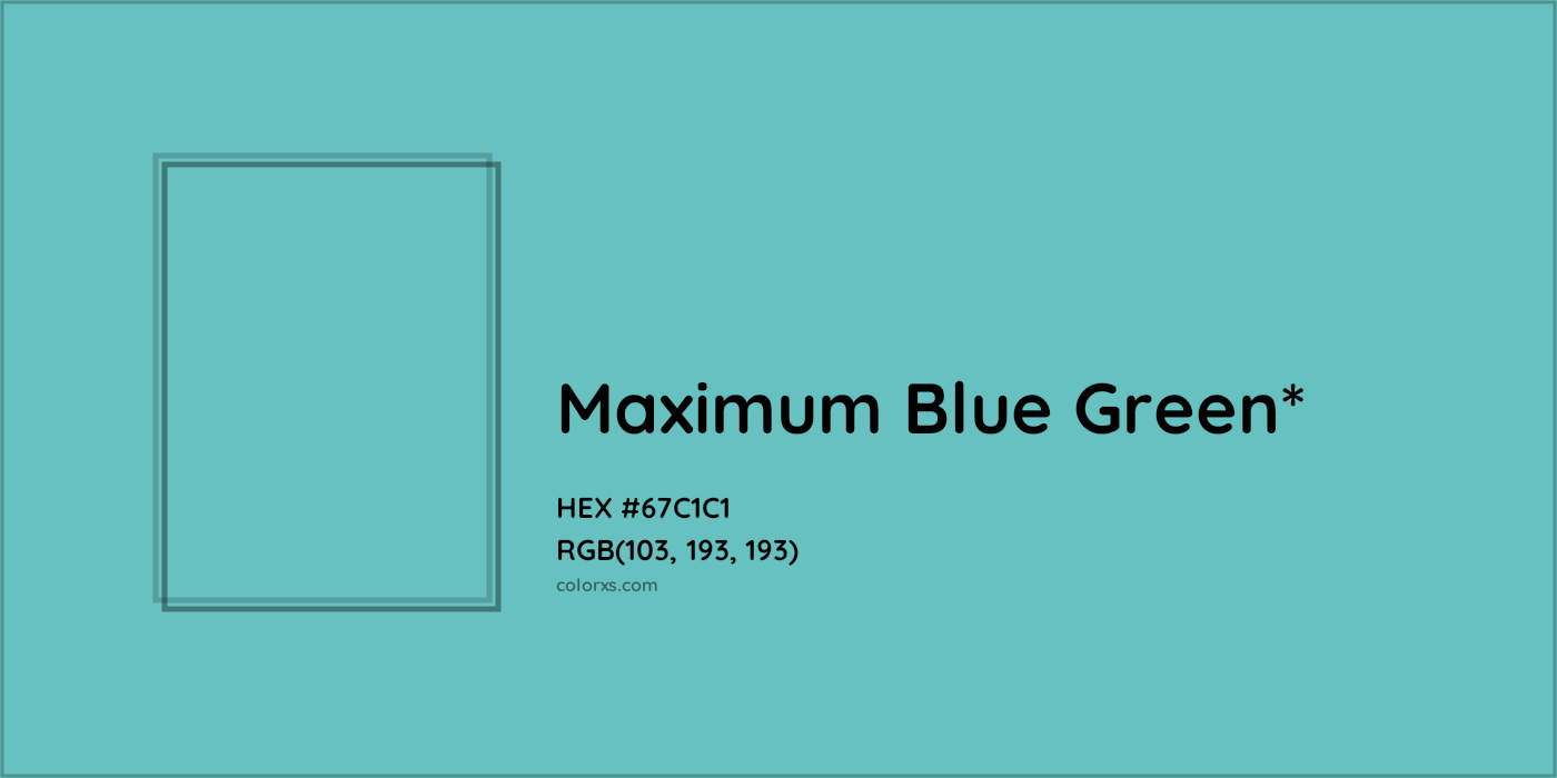 HEX #67C1C1 Color Name, Color Code, Palettes, Similar Paints, Images