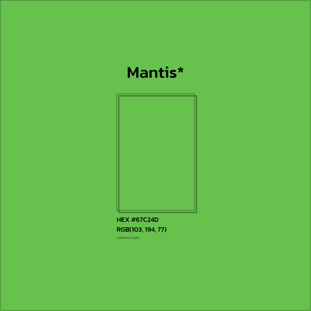 HEX #67C24D Color Name, Color Code, Palettes, Similar Paints, Images