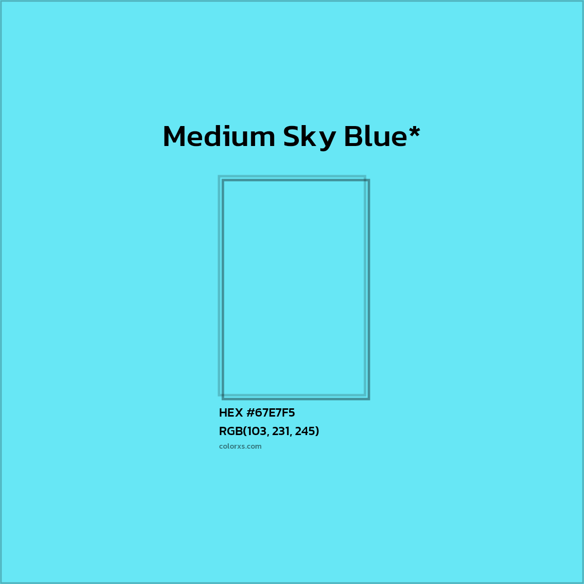 HEX #67E7F5 Color Name, Color Code, Palettes, Similar Paints, Images