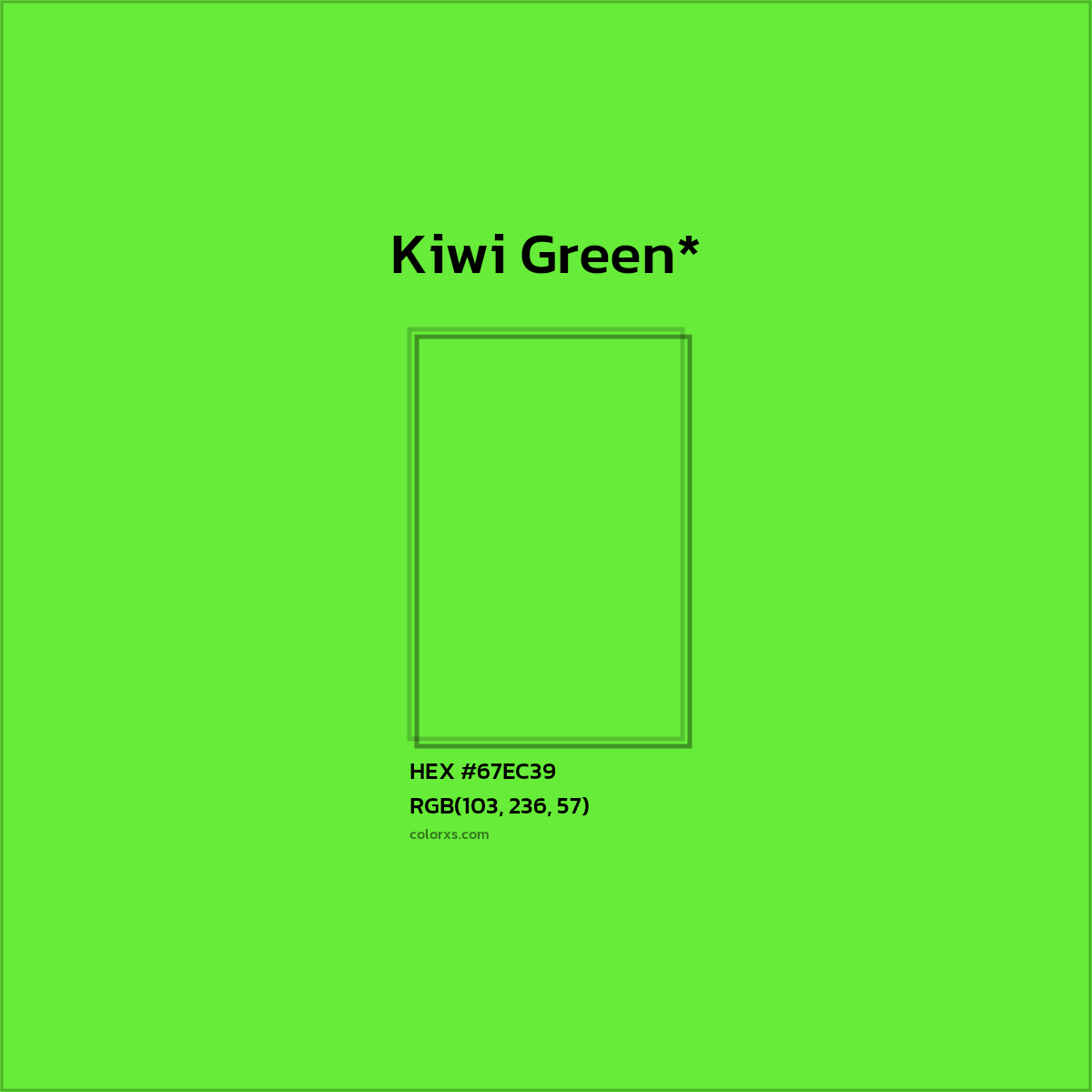 HEX #67EC39 Color Name, Color Code, Palettes, Similar Paints, Images