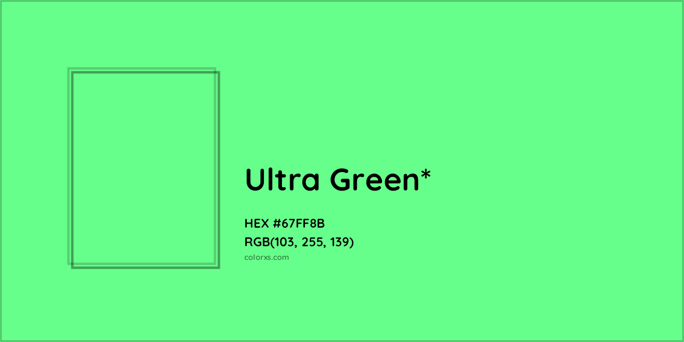 HEX #67FF8B Color Name, Color Code, Palettes, Similar Paints, Images