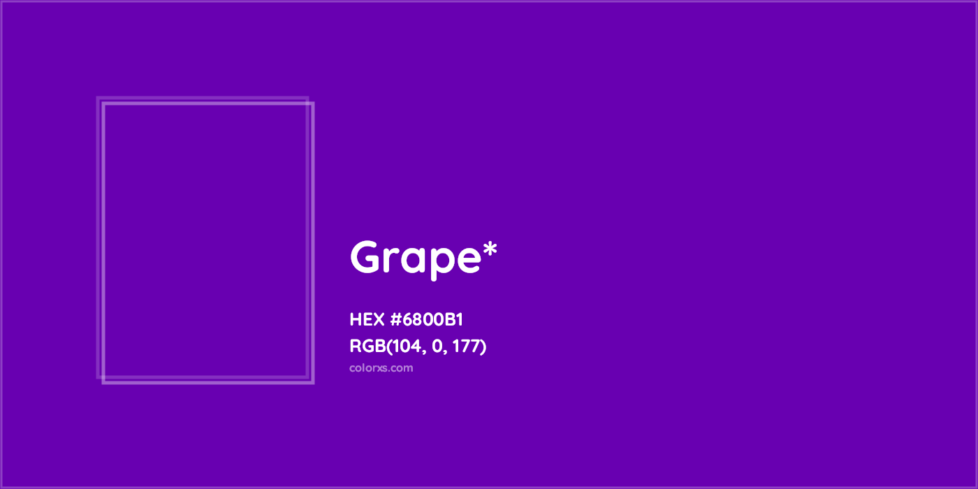 HEX #6800B1 Color Name, Color Code, Palettes, Similar Paints, Images