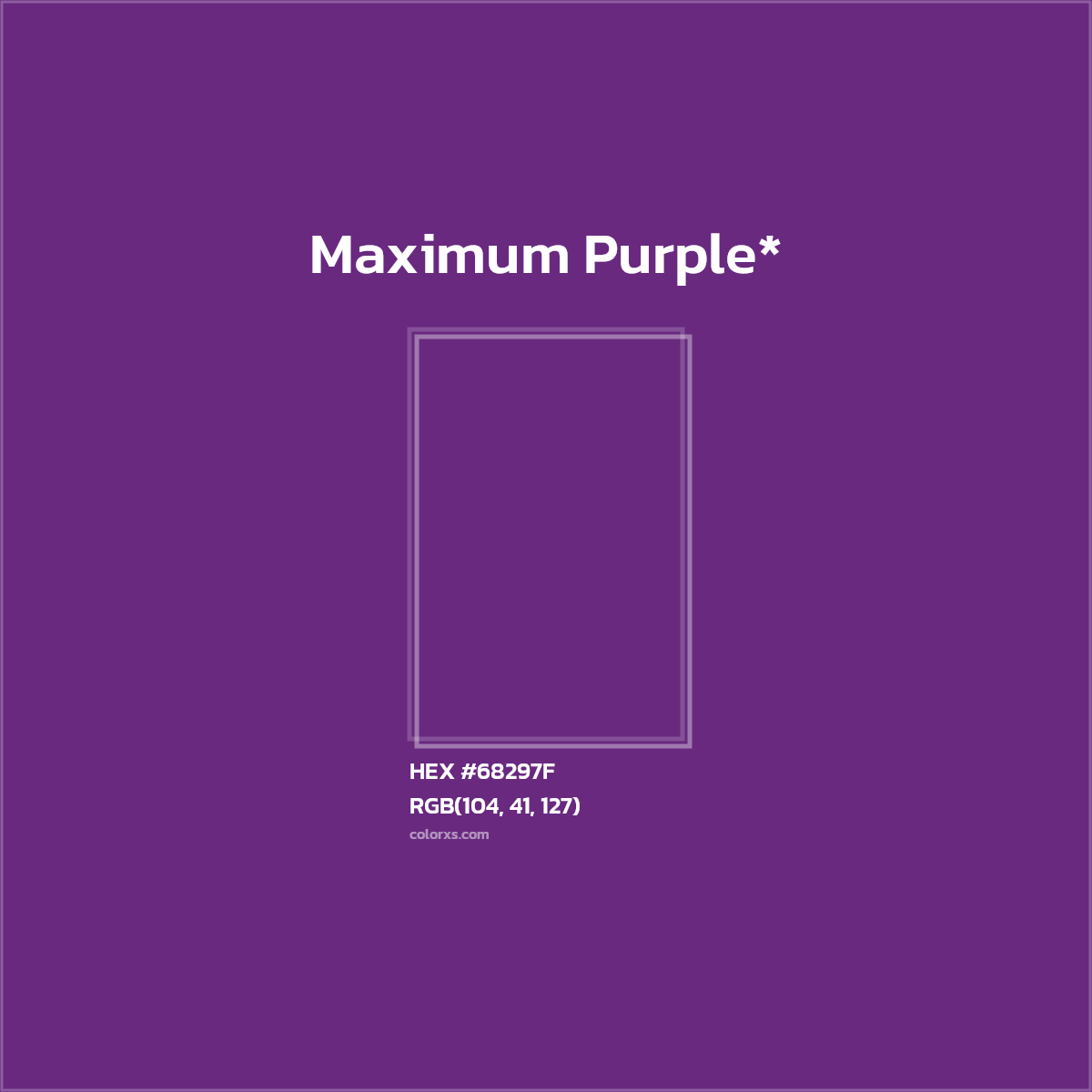 HEX #68297F Color Name, Color Code, Palettes, Similar Paints, Images