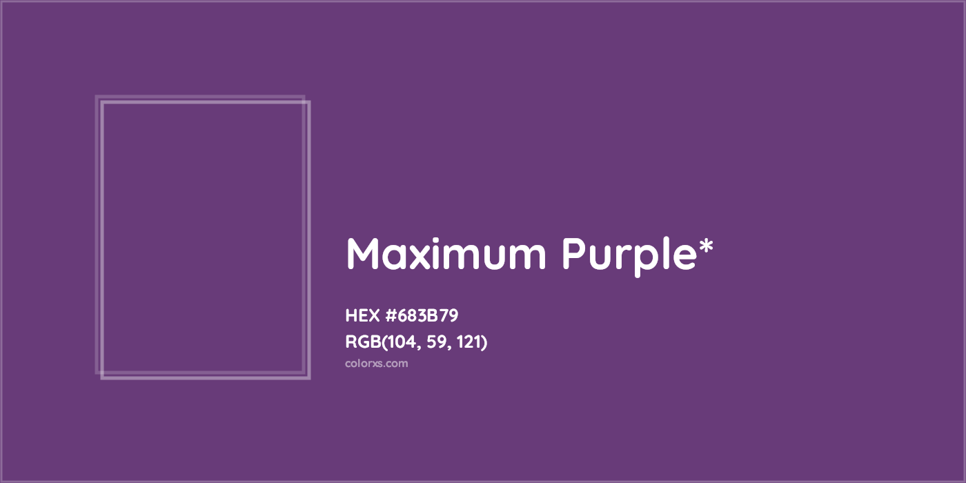 HEX #683B79 Color Name, Color Code, Palettes, Similar Paints, Images