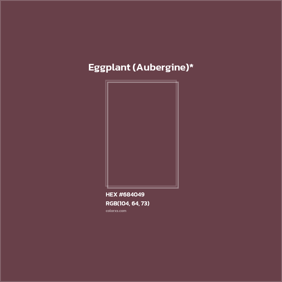 HEX #684049 Color Name, Color Code, Palettes, Similar Paints, Images