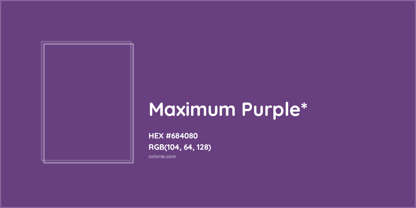 HEX #684080 Color Name, Color Code, Palettes, Similar Paints, Images