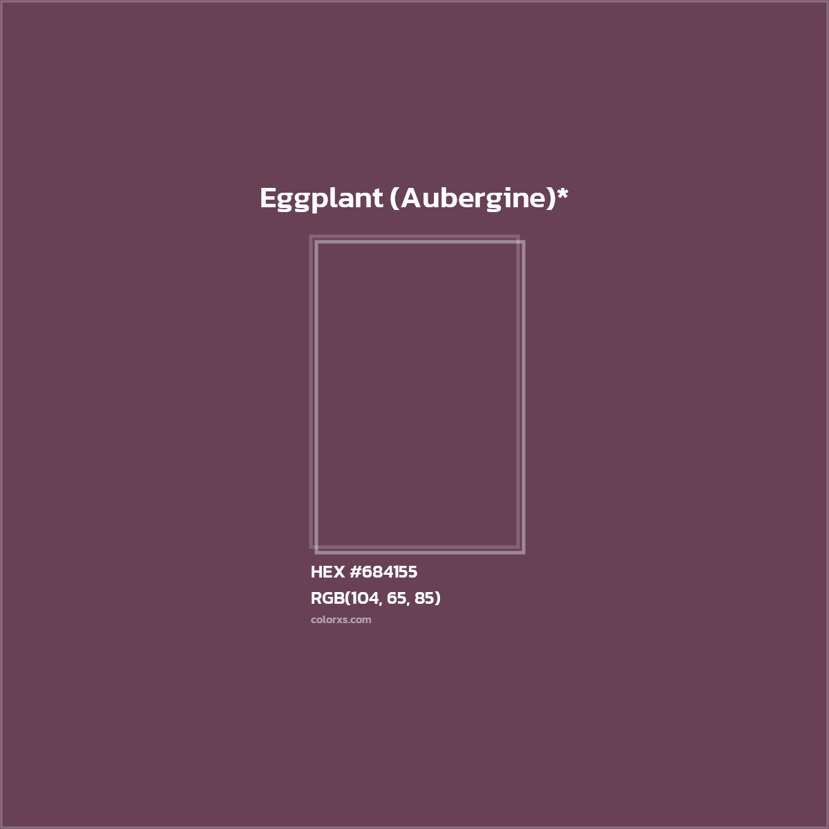 HEX #684155 Color Name, Color Code, Palettes, Similar Paints, Images