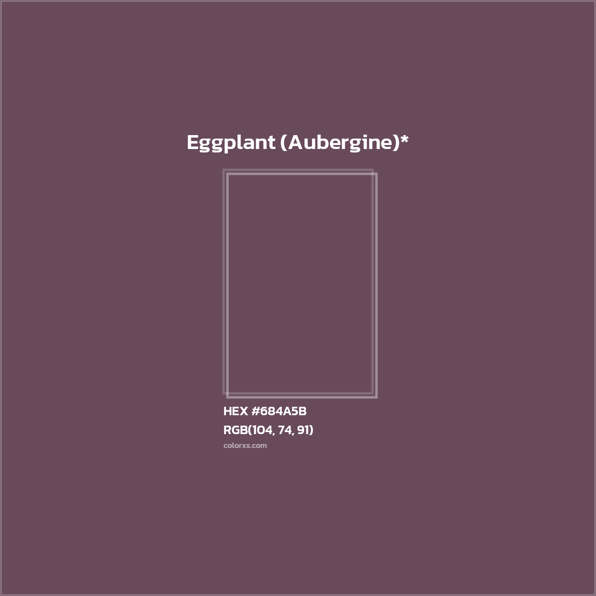 HEX #684A5B Color Name, Color Code, Palettes, Similar Paints, Images