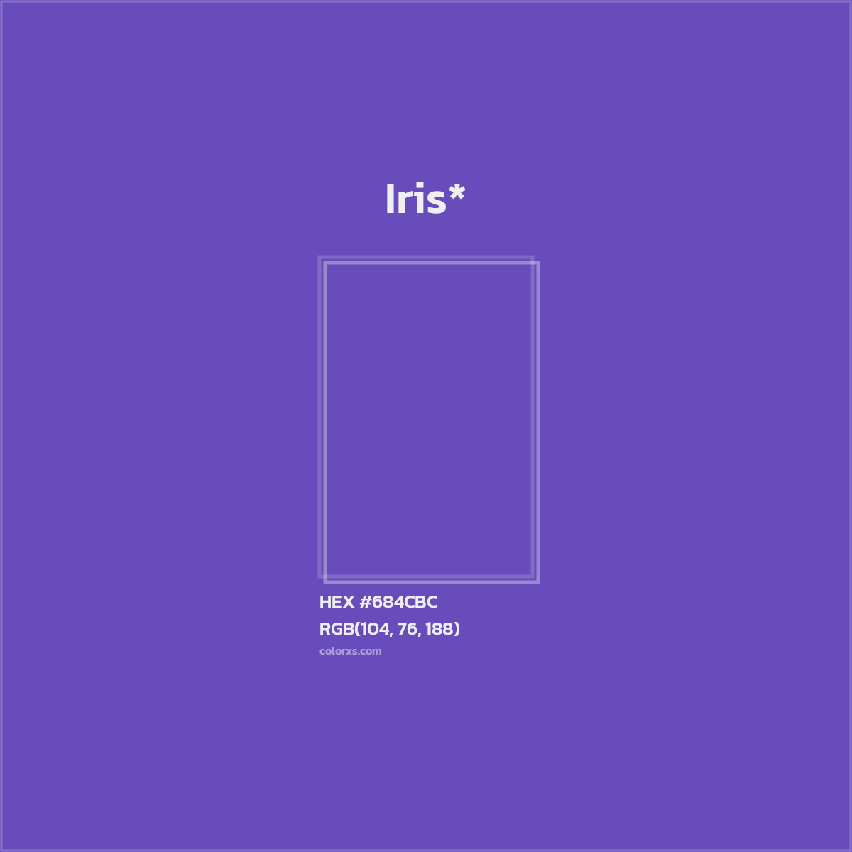 HEX #684CBC Color Name, Color Code, Palettes, Similar Paints, Images