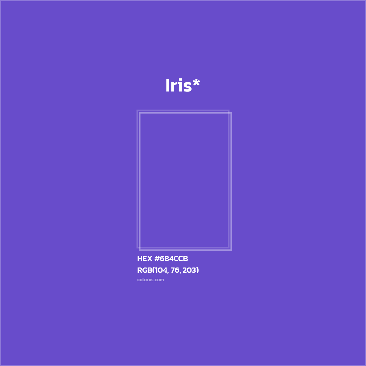 HEX #684CCB Color Name, Color Code, Palettes, Similar Paints, Images