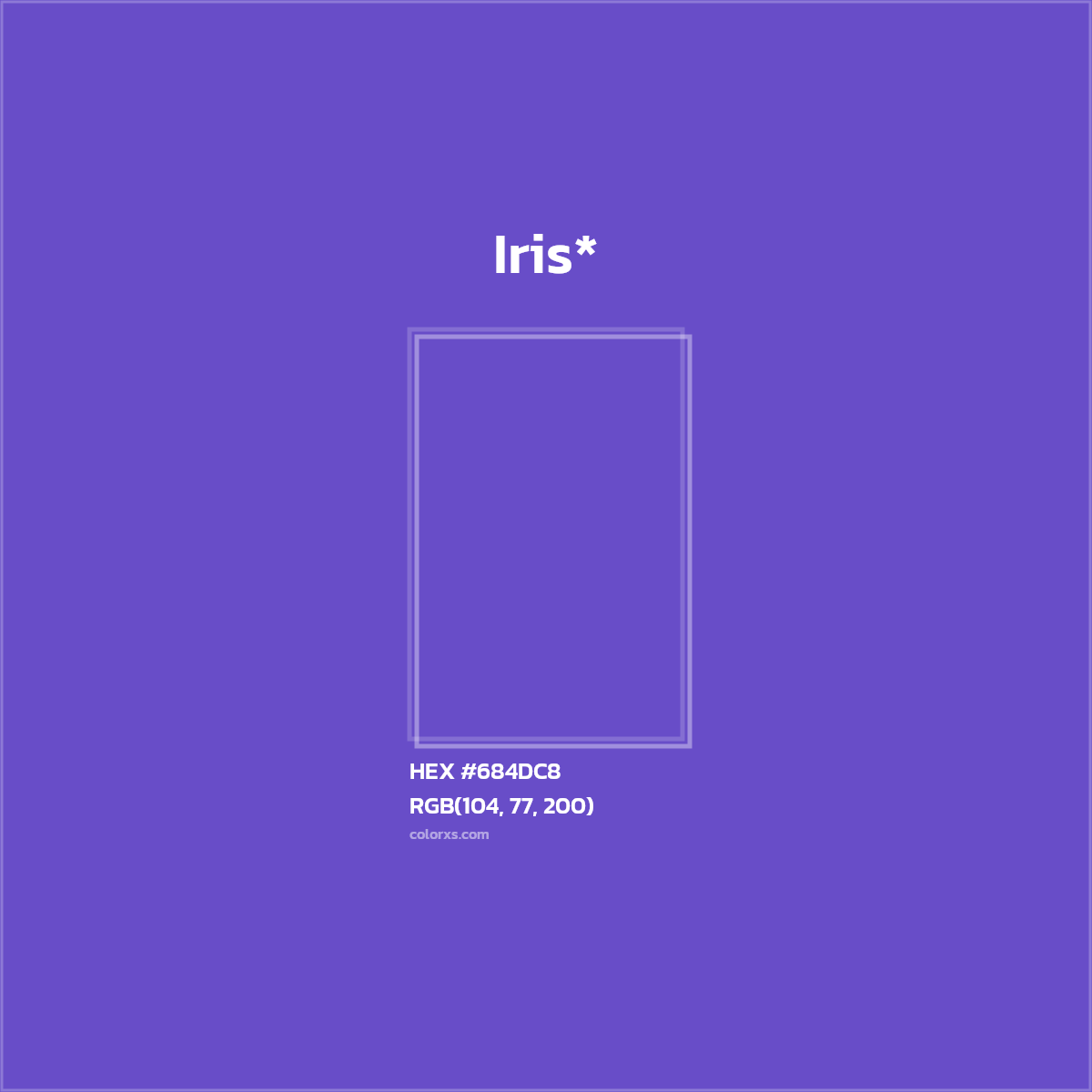 HEX #684DC8 Color Name, Color Code, Palettes, Similar Paints, Images