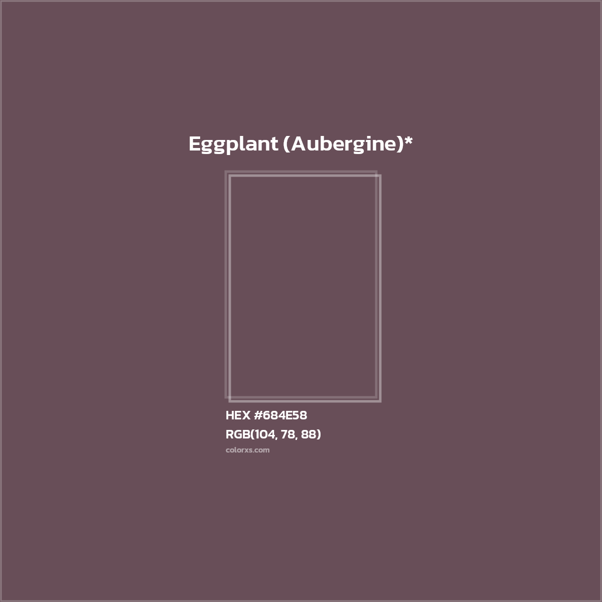 HEX #684E58 Color Name, Color Code, Palettes, Similar Paints, Images