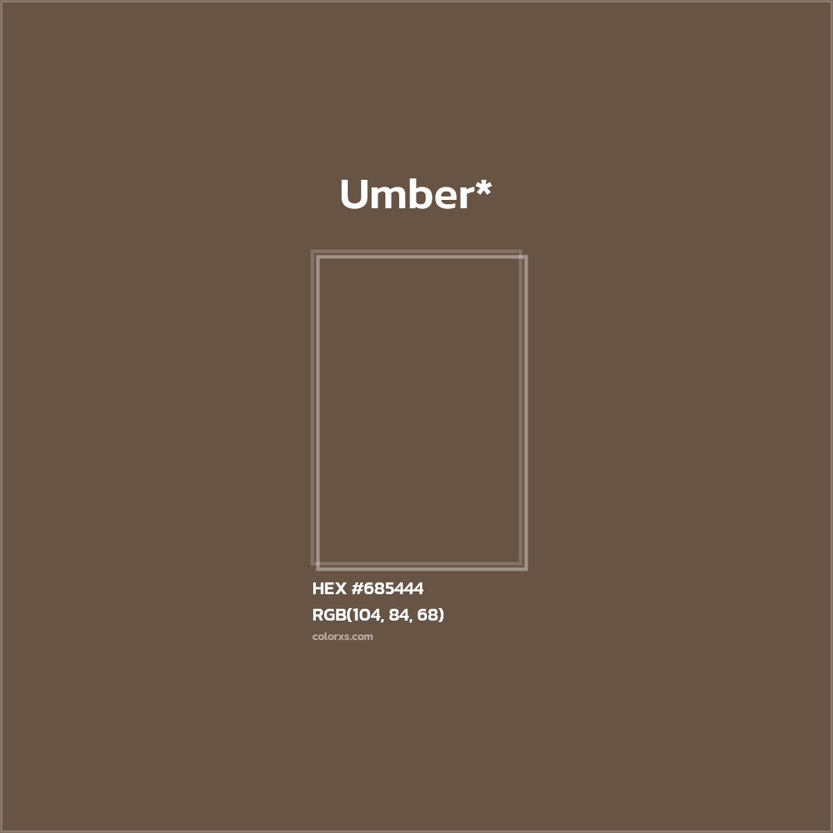 HEX #685444 Color Name, Color Code, Palettes, Similar Paints, Images