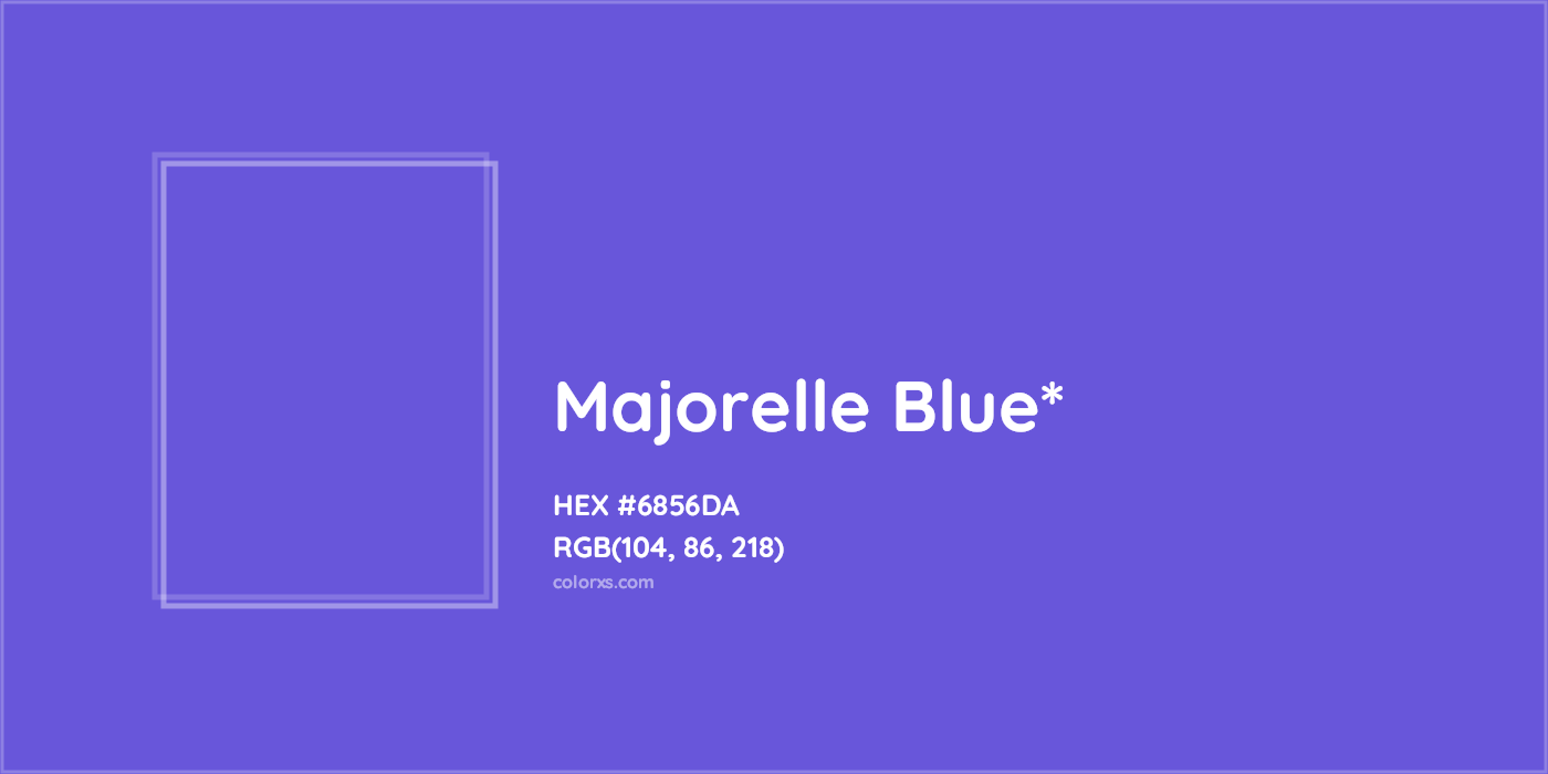 HEX #6856DA Color Name, Color Code, Palettes, Similar Paints, Images