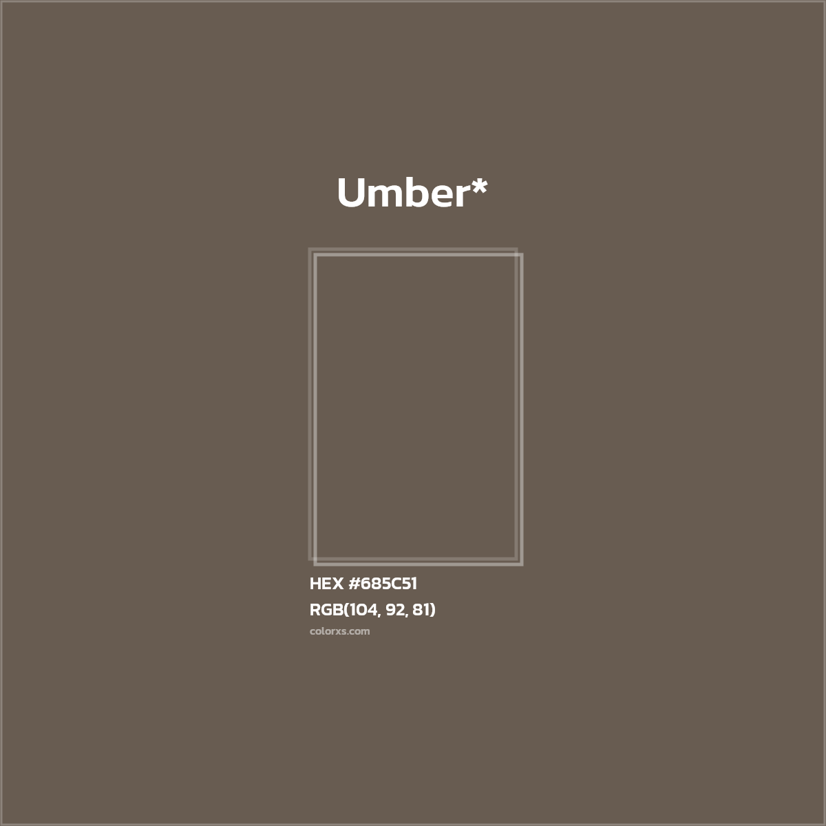 HEX #685C51 Color Name, Color Code, Palettes, Similar Paints, Images