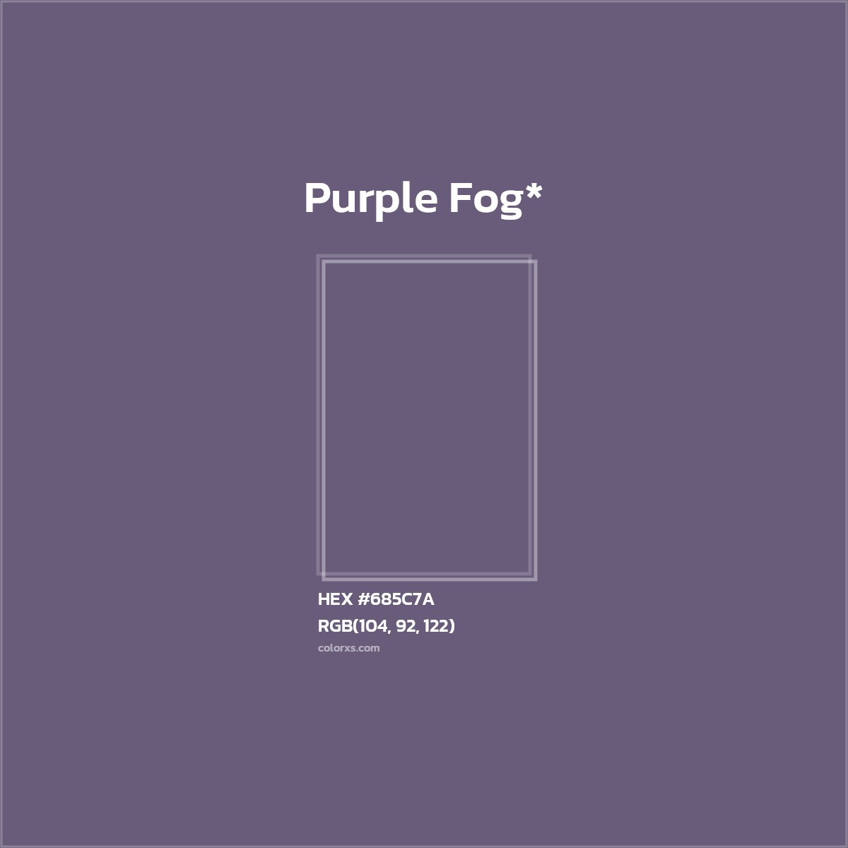 HEX #685C7A Color Name, Color Code, Palettes, Similar Paints, Images