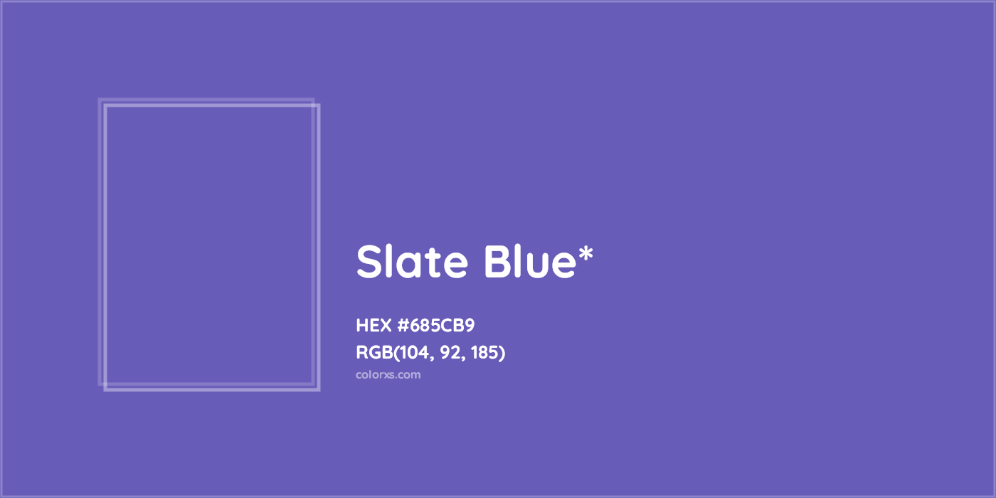 HEX #685CB9 Color Name, Color Code, Palettes, Similar Paints, Images
