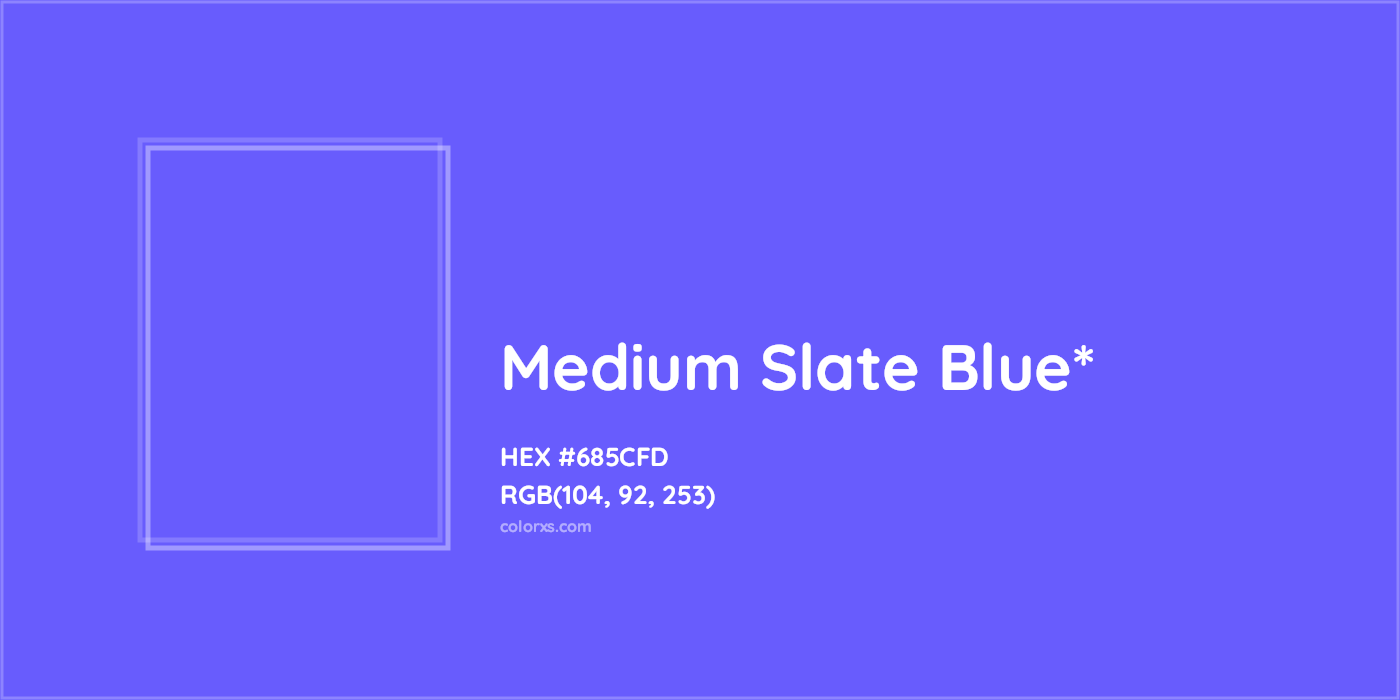 HEX #685CFD Color Name, Color Code, Palettes, Similar Paints, Images