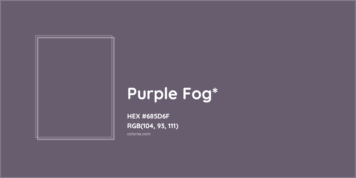 HEX #685D6F Color Name, Color Code, Palettes, Similar Paints, Images
