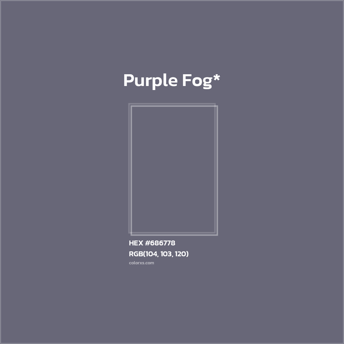 HEX #686778 Color Name, Color Code, Palettes, Similar Paints, Images