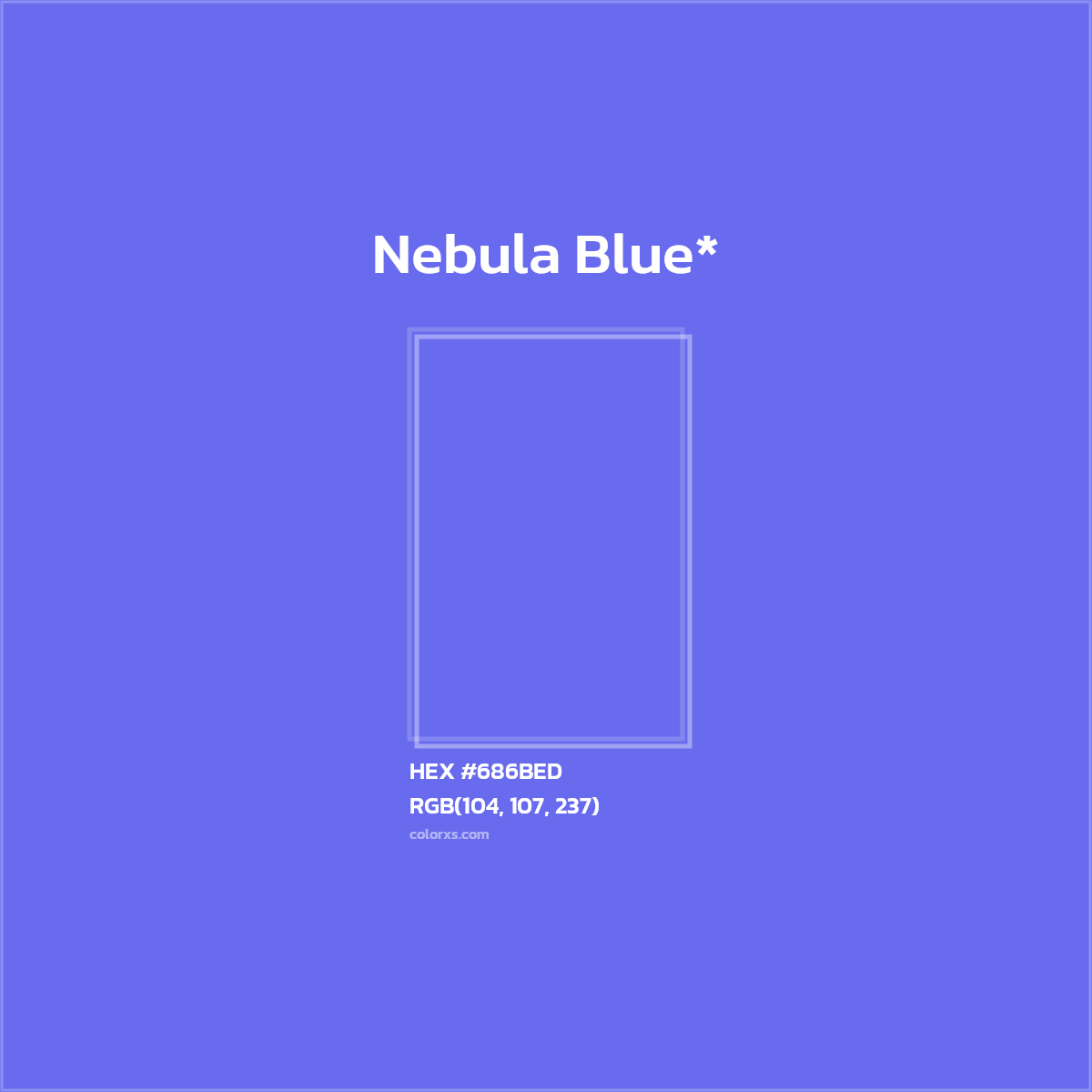 HEX #686BED Color Name, Color Code, Palettes, Similar Paints, Images