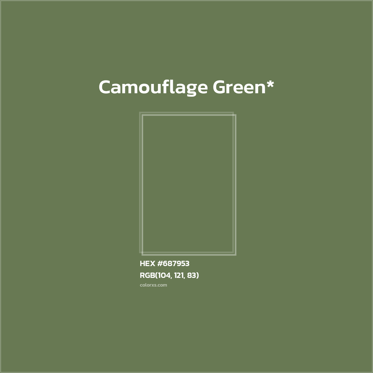 HEX #687953 Color Name, Color Code, Palettes, Similar Paints, Images