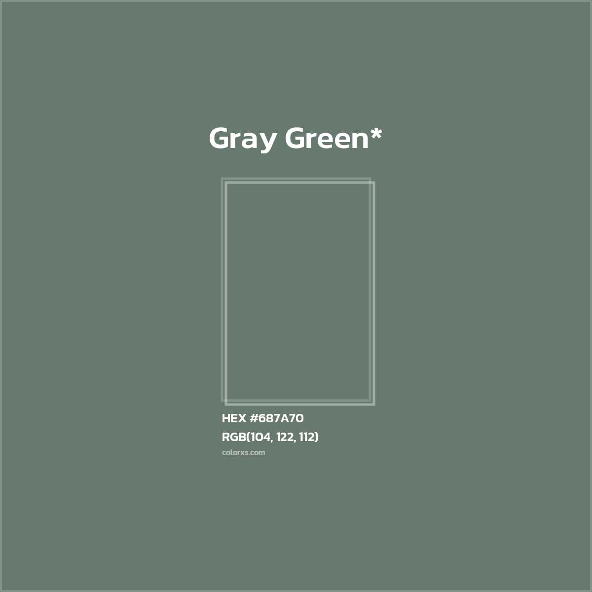HEX #687A70 Color Name, Color Code, Palettes, Similar Paints, Images