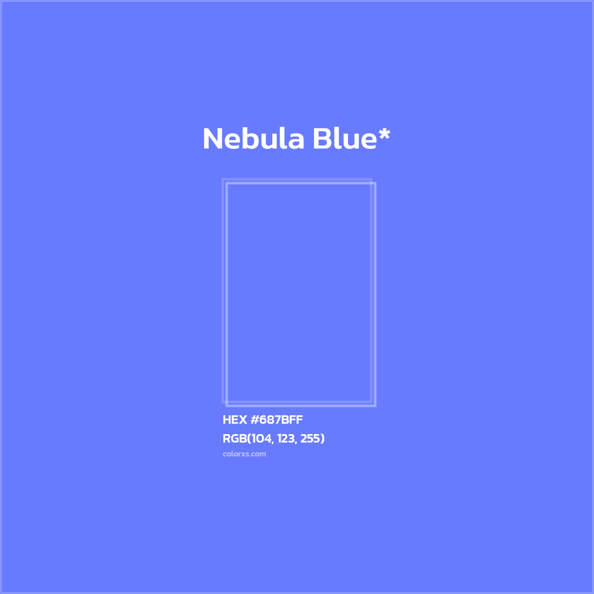 HEX #687BFF Color Name, Color Code, Palettes, Similar Paints, Images